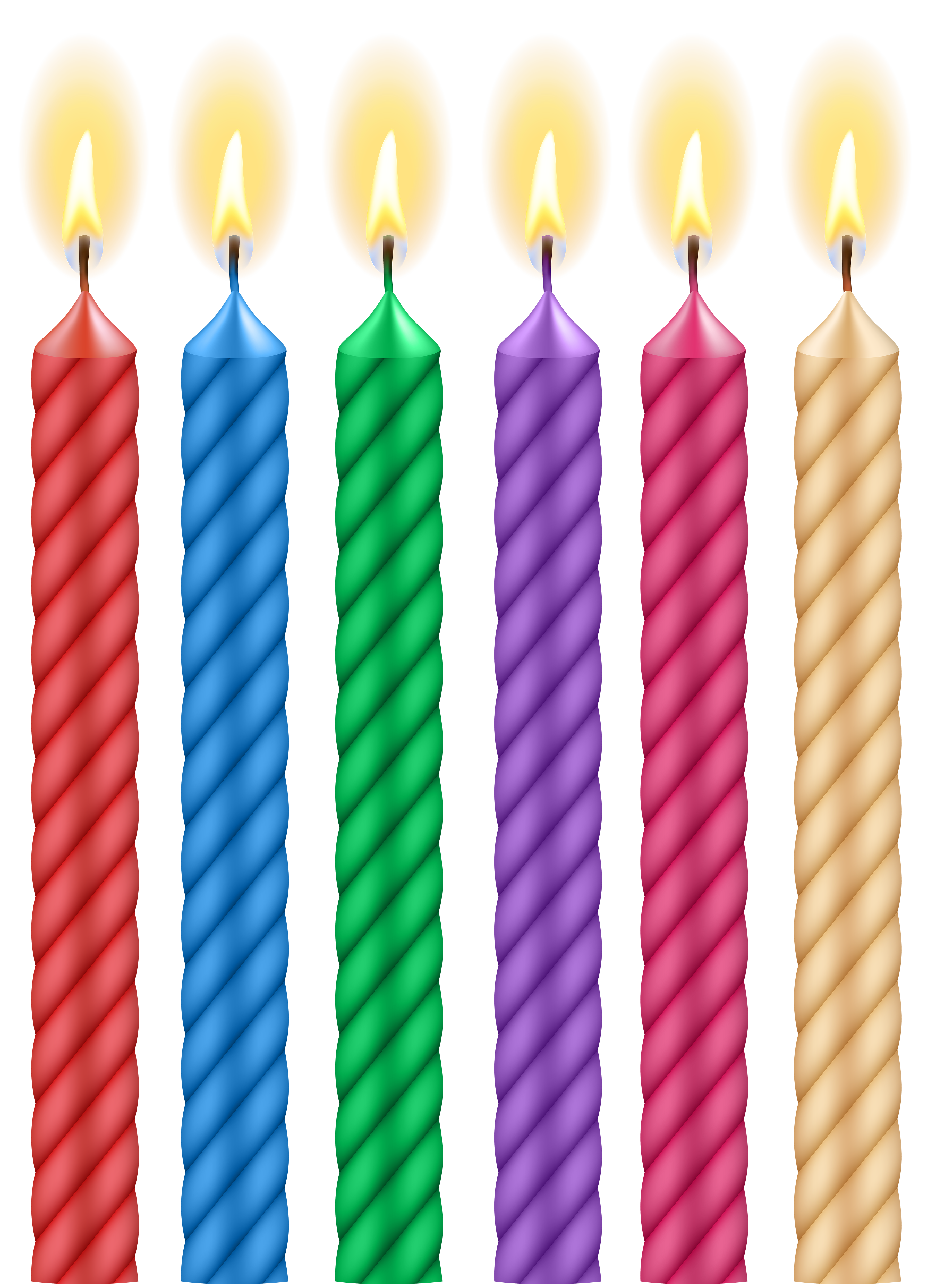 Birthday Candles PNG Clip Art Image​